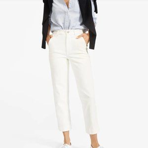 Everlane Straight Leg Crop in Bone
